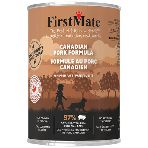 FirstMate Simple & Complete Wet Dog Food - Orchard Pork - 12.2oz Can