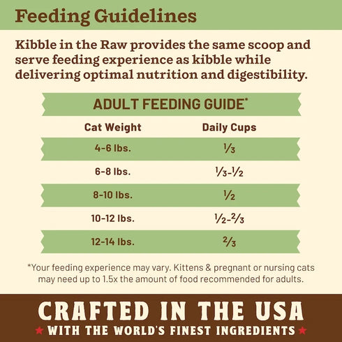 Primal Kibble In The Raw Freeze Dried Cat Food - Chicken - 1.5lb Bag