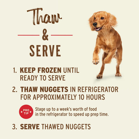 Primal Nuggets Frozen Raw Dog Food - Turkey & Salmon - 3lb Bag