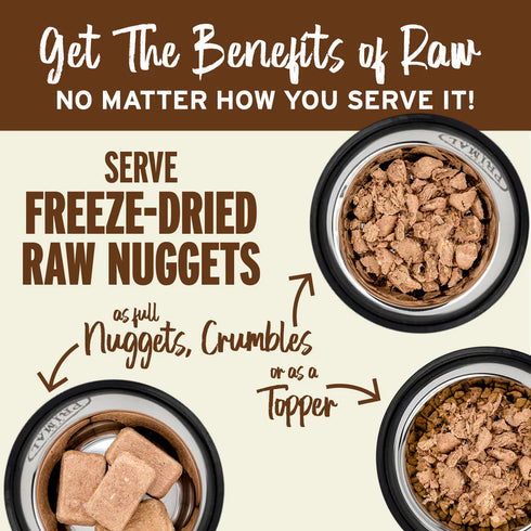 Primal Freeze Dried Nuggets Dog Food - Turkey & Sardine - 30oz Bag