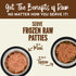 Primal Patties Frozen Raw Dog Food - Turkey & Salmon - 6lb Bag