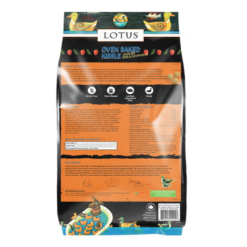 Lotus Pet Grain Free Dry Dog Food - Duck - 20lb Bag