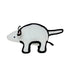 Tuffy's Barnyard Mouse White Dog Toy
