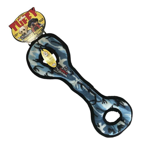 Tuffy's Ultimate Tug-O-War Bone Dog Toy, blue camo