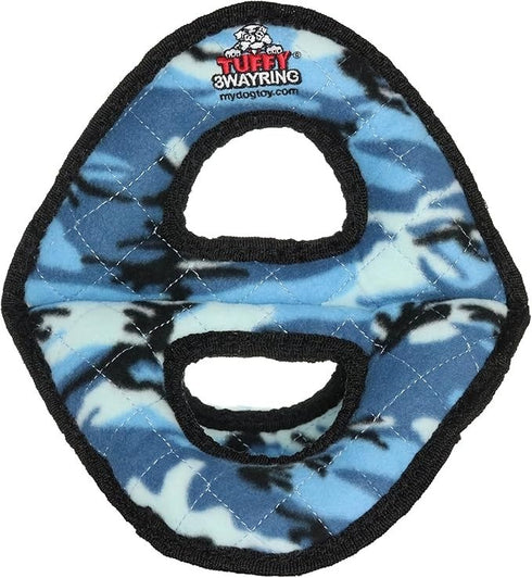 Tuffy's Ultimate 3-Way Ring Dog Toy - Blue Camo