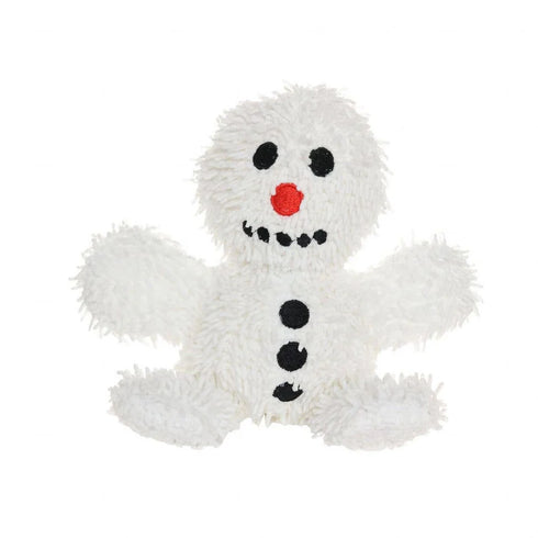 Tuffy's Might Holiday Microfiber Snowman Dog Toy