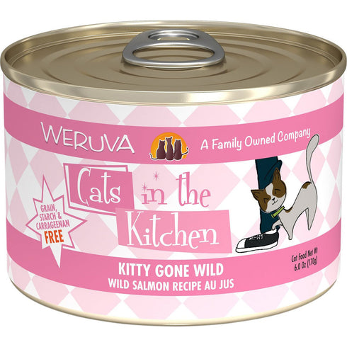Weruva Kitty Gone Wild Salmon Recipe Au Jus Cat Food 6oz - Poudre Pet and Feed Supply