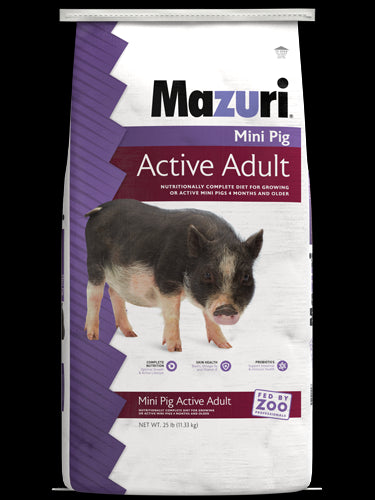Mazuri Mini Pig Active Adult 25lb - Poudre Pet and Feed Supply