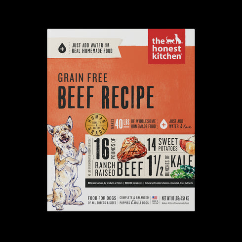 Honest Kitchen Grain Free Beef Recipe Dehydrated Dog Food 10lb - Poudre Pet and Feed Supply