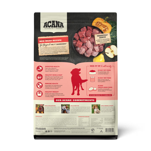 Acana Grain Free Dry Dog Food - Read Meat - 32lb Bag