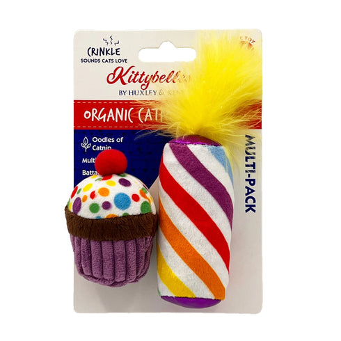Huxley & Kent Cat 2pk Me-Wow Cupcake & Candle