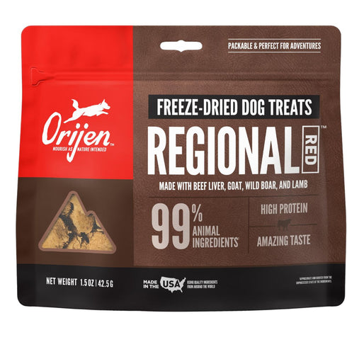 Orijen Freeze Dried Red Regional Dog Treats 1.5oz - Poudre Pet and Feed Supply