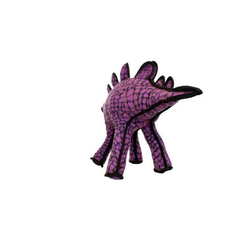Tuffy's Dinosaur Purple Stegosaurus Dog Toy