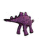 Tuffy's Dinosaur Purple Stegosaurus Dog Toy