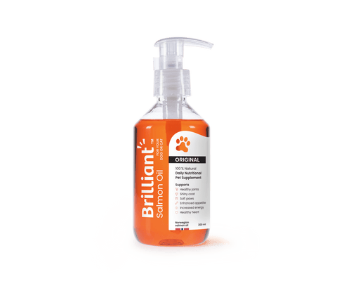 Brilliant Salmon Oil For Dogs and Cats - 10oz Pump Bottle