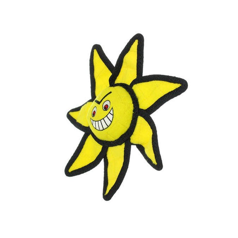 Tuffy's - World's Tuffest Soft Dog Toy - Alien Ball Junior Yellow Sun