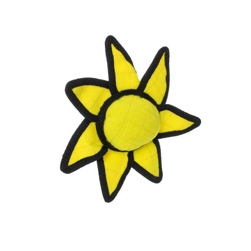 Tuffy's - World's Tuffest Soft Dog Toy - Alien Ball Junior Yellow Sun