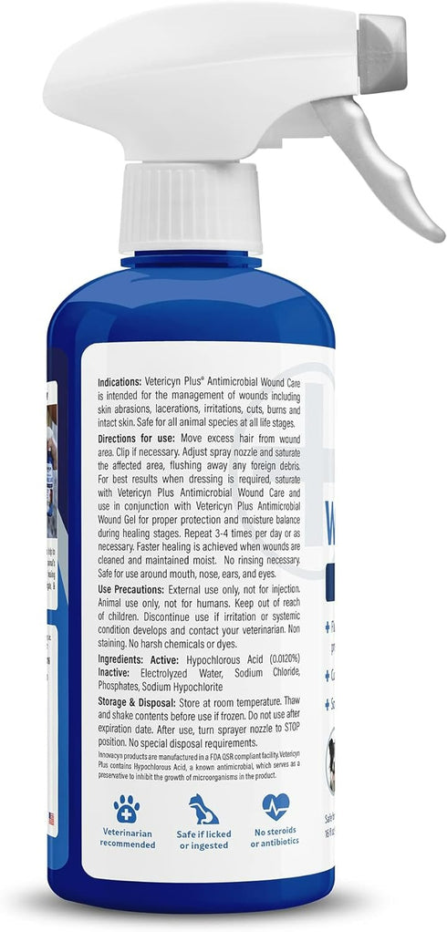 Vetericyn Wound & Skin Care Spray 16oz - Poudre Pet and Feed Supply