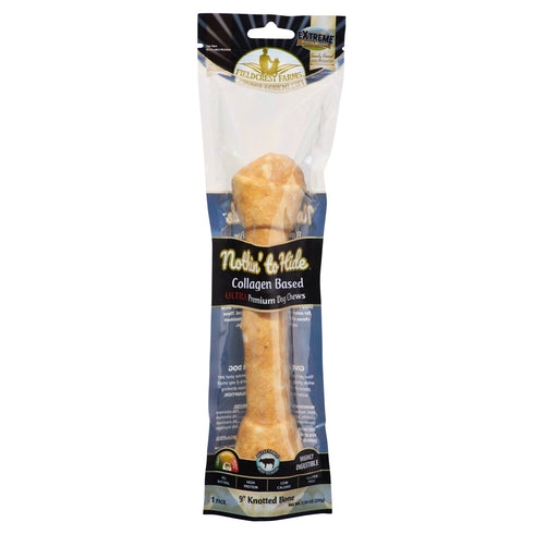 Nothin To Hide Ultra Knotted Bone Dog Treat - Beef - 9" - 1 Pack