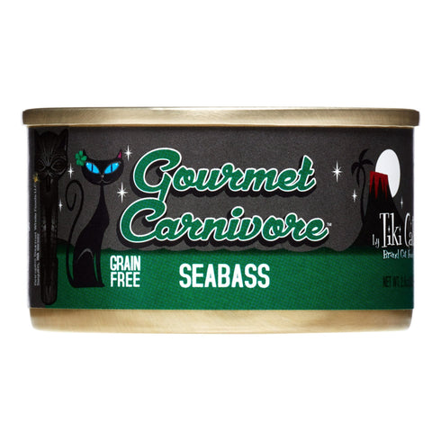 Tiki Cat Gourmet Carnivore Grain-Free Seabass Wet Cat Food 2.8oz - Poudre Pet and Feed Supply
