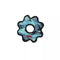 Tuffy's Ultimate: Gear Ring Blue Dog Toy