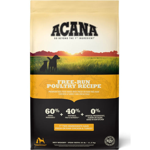 Acana Heritage Free-Run Poultry Dry Dog Food 4.5lb - Poudre Pet and Feed Supply