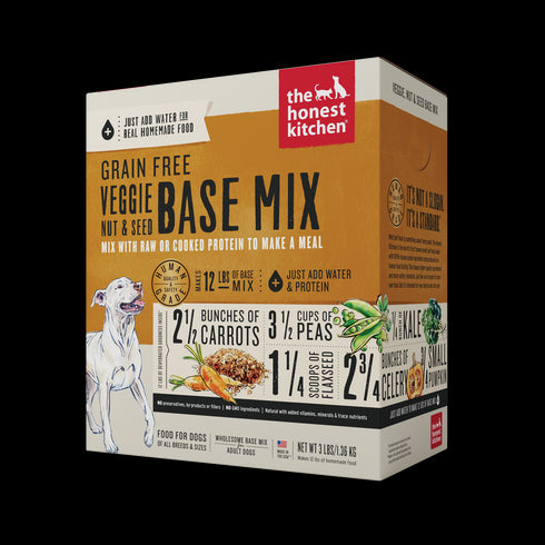Honest Kitchen Grain Free Base Mix Veggie, Nut & Seed Dry Dog Food 3lb - Poudre Pet and Feed Supply 3