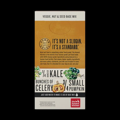 Honest Kitchen Grain Free Base Mix Veggie, Nut & Seed Dry Dog Food 3lb - Poudre Pet and Feed Supply 4