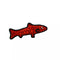 Tuffy's Ocean Creature Trout, Durable Dog Toy, Red