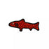 Tuffy's Ocean Creature Trout, Durable Dog Toy, Red