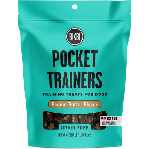 Bixbi Pocket Trainers Peanut Butter Dog Treats 6oz - Poudre Pet & Feed Supply