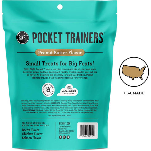 Bixbi Pocket Trainers Peanut Butter Dog Treats 6oz - Poudre Pet & Feed Supply 2
