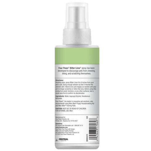 Four Paws Healthy Promise Bitter Lime Pet Chewing Deterrent Spray 8oz - Poudre Pet & Feed Supply 3