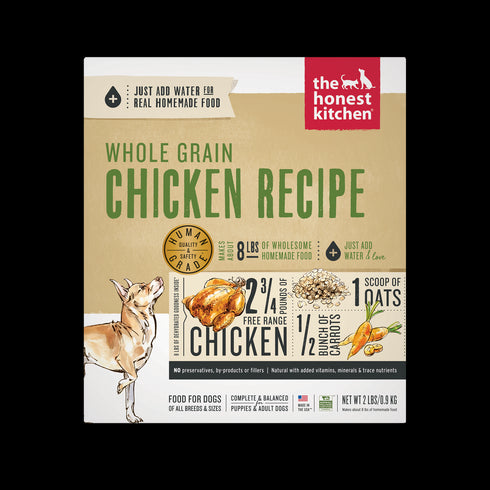 Honest Kitchen Whole Grain Chicken Recipe Dehydrated Dog Food 2lb - Poudre Pet and Feed Supply