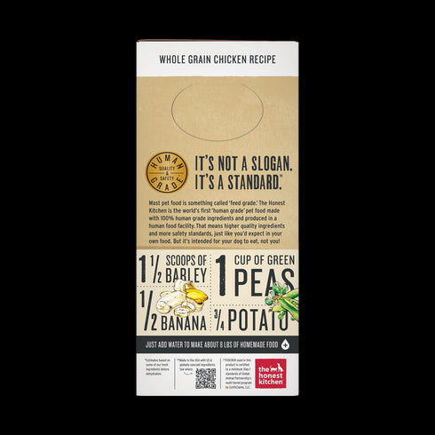 Honest Kitchen Whole Grain Chicken Recipe Dehydrated Dog Food 2lb - Poudre Pet and Feed Supply