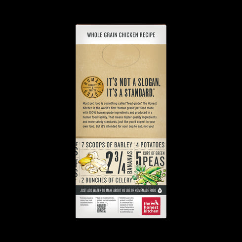 Honest Kitchen Whole Grain Chicken Recipe Dehydrated Dog Food 10lb - Poudre Pet and Feed Supply