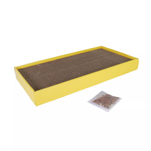 Turbo Scratcher Rectangle Cat Scratching Post - Yellow