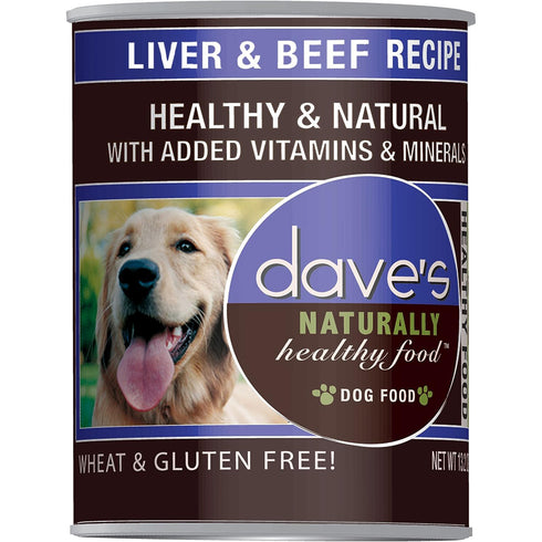 Dave's Pet Food Liver and Beef Recipe Wet Dog Food 13oz - Poudre Pet and Feed Supply