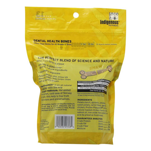Indigenous Dental Health Bones Chicken Flavor Dog Treats 17oz poudrefeed.com