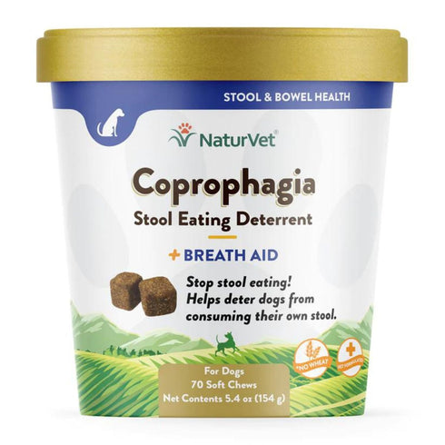 Naturvet Coprophagia Stool Eating Deterrent Soft Chews 70ct - Poudre Pet and Feed Supply