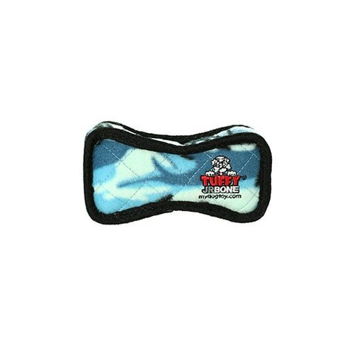 Tuffy's Junior Bone Blue Camo Dog Toy