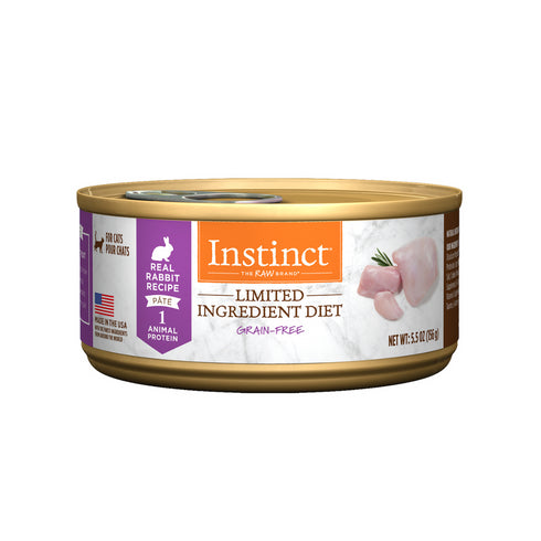 Instinct Pet Food Limited Ingredient Diet Real Rabbit Recipe Cat Food 5.5oz