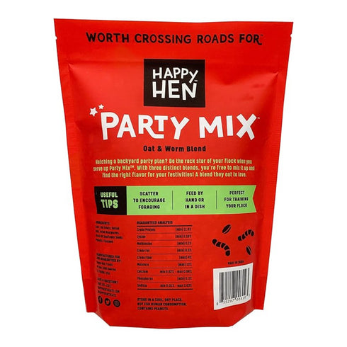 Happy Hen Treats Party Mix Oat & Worm Blend Chicken Treats 2lb - Poudre Pet and Feed Supply