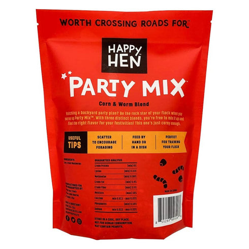 Happy Hen Treats Party Mix Corn & Worm Blend Chicken Treats 2lb - Poudre Pet and Feed Supply