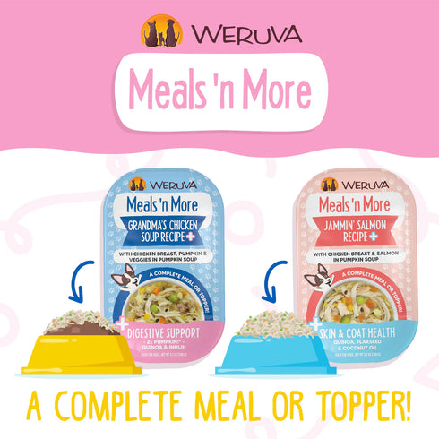 Weruva Meals 'n More Belly Belly Nice Digestive Support Wet Dog Food Variety Pack - 10 3.5oz Cups