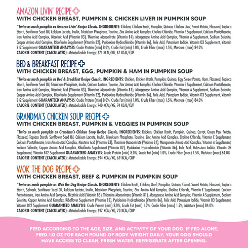 Weruva Meals 'n More Belly Belly Nice Digestive Support Wet Dog Food Variety Pack - 10 3.5oz Cups