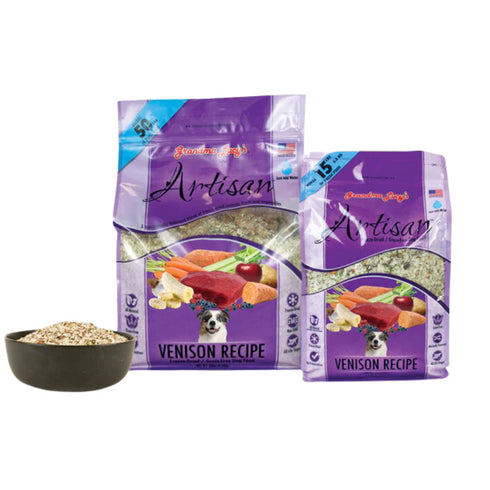 Grandma Lucy's Artisan Venison Dry Dog Food 3lb - Poudre Pet and Feed Supply