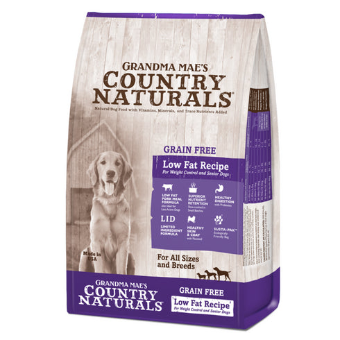 Grandma Mae's Low Fat Grain Free Dry Dog Food 25lb - Poudre Pet and Feed Supply