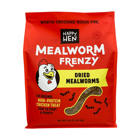 Happy Hen Treats Mealworm Frenzy for Chicken 5lb - Poudre Pet and Feed Supply