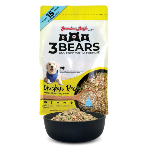 Grandma Lucy's 3 Bears Freeze Dried Dog Food - Chicken - 3lb Bag